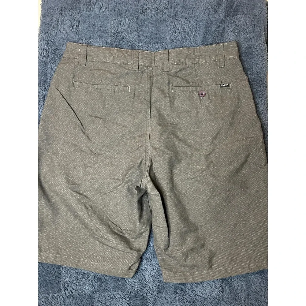O'Neill Shorts Men‎ Size 34 Gray Regular Fit Breathable Polyester Viscose